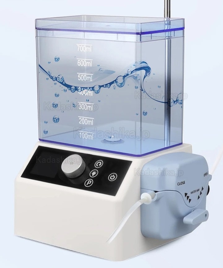 歯科治療用電動式マイクロモーター（水タンクと蠕動ポンプ付き）